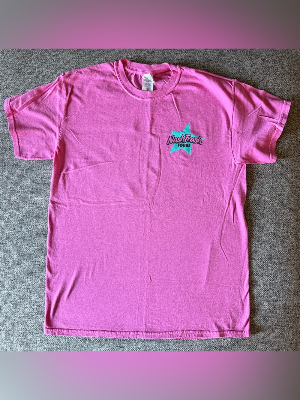 Nash Trash Tours Pink T-Shirt - Size Large